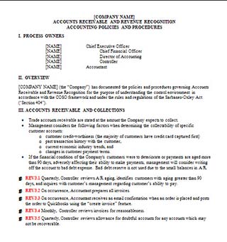 Accounting Policy Template HQ Printable Documents